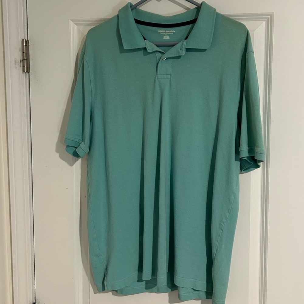 Amazon Essentials Light Green Polo Shirt